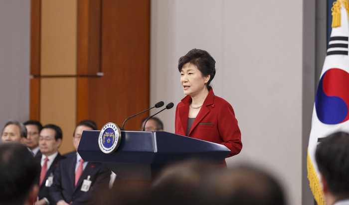 President Park Geun-hye spends much of her time in speaking of her three-year economic innovation plan and public sector reforms.