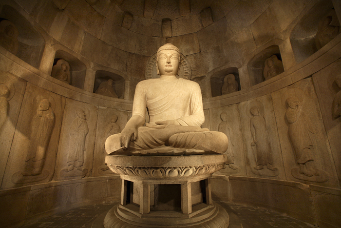  Seokguram Grotto in Gyeongju, National Treasure No. 24, is the most famous Buddhist cave-temple in Korea. (Photo: Yonhap News) 