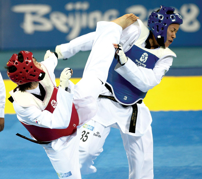 Taekwondo is now firmly established as an international sport.