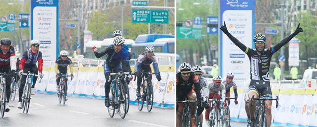 A closed railroad is reborn as a part of the Namhangang Bicycle path (photo courtesy of Korea Sports Promotion Foundation).