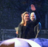 Seoul fans brave rain to see Brad Pitt