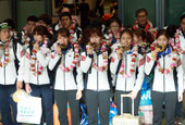 Team Korea returns home from Sochi