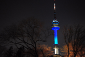 Seoul Tower goes blue for autism