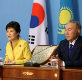 President Park holds summit with Kazakhstani leader