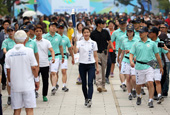 Incheon Asian Games torch relay crosses country