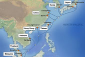 New submarine Internet cable connects 9 Asian nations