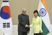 Korean, Indian leaders discuss deeper cooperation