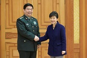 President Park emphasizes Chinese support for Korean reunification 