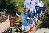 Jeju Island lights up for Universiade torch relay