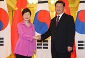 President Park meets with Chinese leader in Beijing