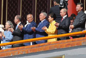 President Park celebrates China's war anniversary