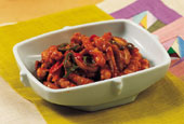 Korean recipes: spicy stir-fried small octopus, nakji bokkeum (낙지볶음)