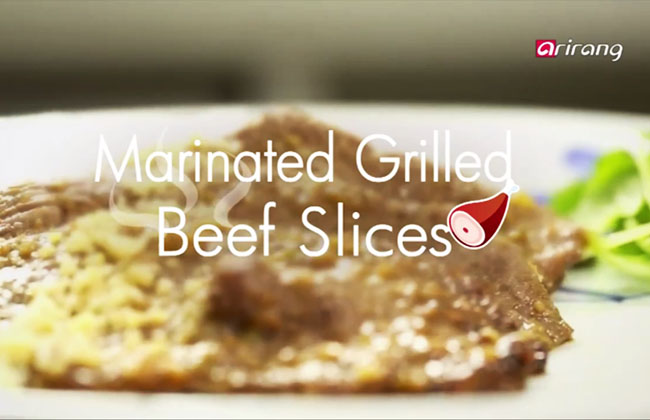 Marinatd Grilled Beef Slices