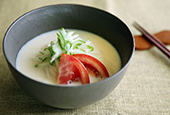 Korean recipes: Kongguksu noodles in cold soy milk broth