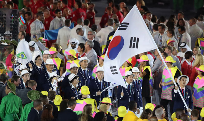 S. Korean delegation greeted by U.N. chief at Rio opening ceremony 