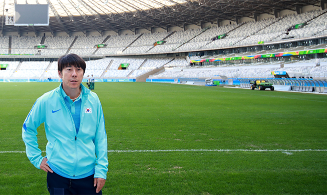 S. Korean coach says 1st goal crucial vs. Honduras in men's football quarters