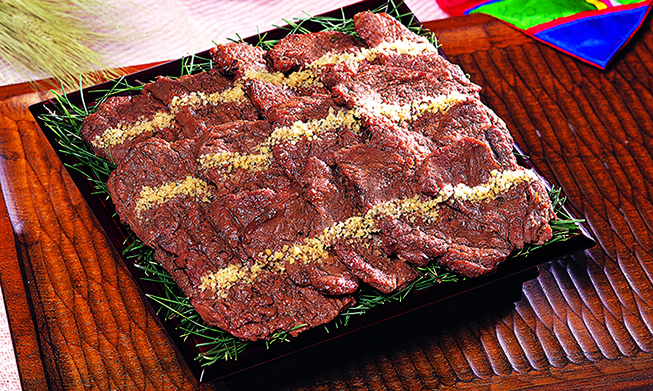 Korean recipes: Neobiani grilled sliced beef (너비아니)