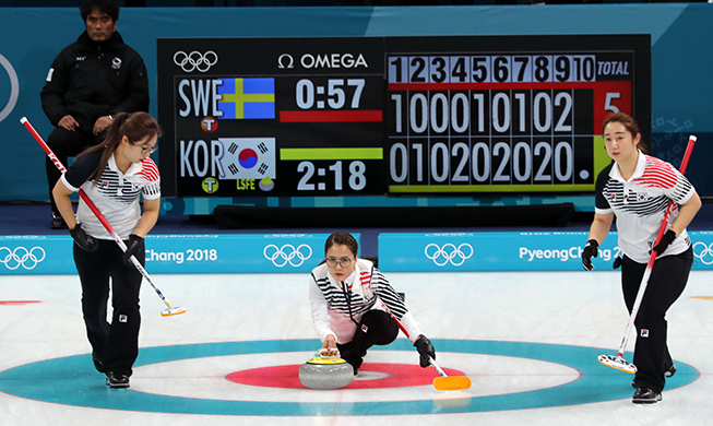 Olympic medal nears for Korean women curlers