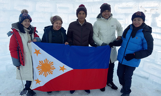 Philippine volunteers visit Gangwon-do for PyeongChang Games