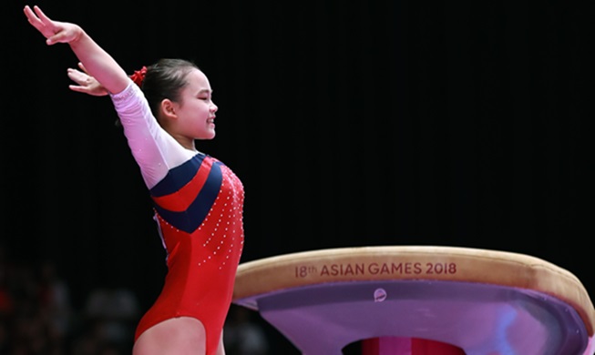 Asian Games Day 6: Korea wins first medal in women’s gymnastics