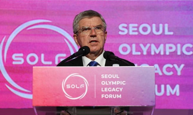 IOC chief hails Seoul Olympics' legacy as 'model' for all competitions
