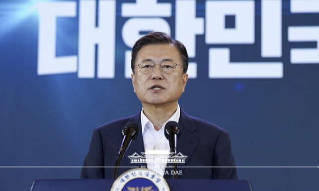 Remarks by President Moon Jae-in at Presentation for Korean New Deal 2.0 Plans