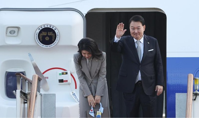 President Yoon departs for NY to attend UN session