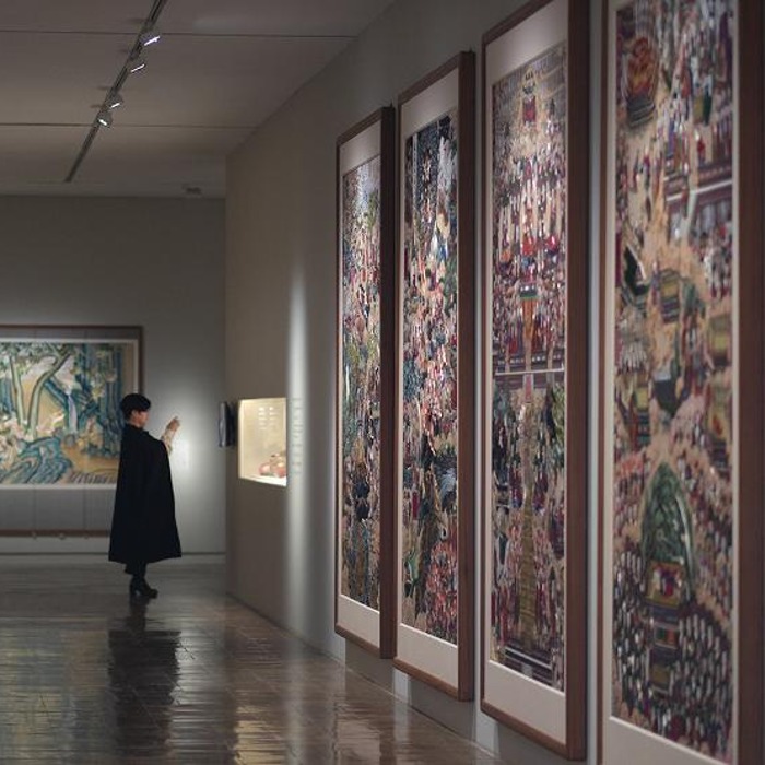 Exhibition shows traditional embroidery in modern times