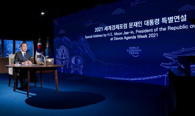 Special Address by President Moon Jae-in at Davos Agenda 2021