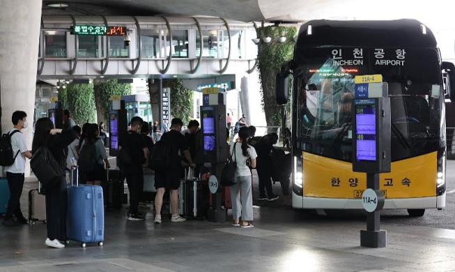 🎧 Night bus service resumed between Incheon airport, Seoul