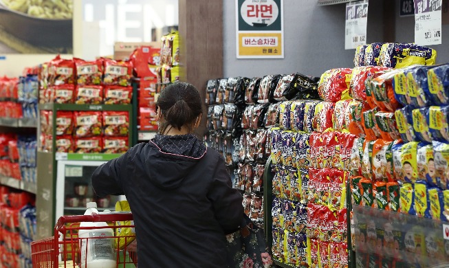 Instant noodle exports hit record high in year's 1st half