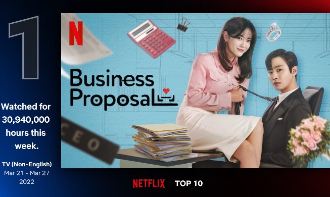 'Business Proposal' tops Netflix's non-English series for 2nd week