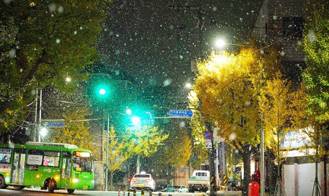 🎧 Seoul's first snowfall comes month earlier than last year