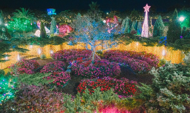 Jeju Herb Garden's 'Light Festival'