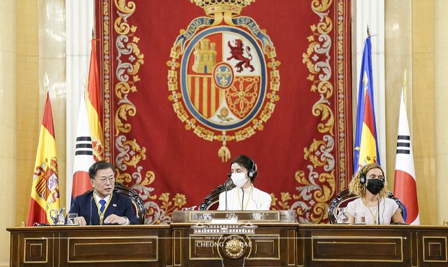 Address by President Moon Jae-in at Palace of the Senate in Spain