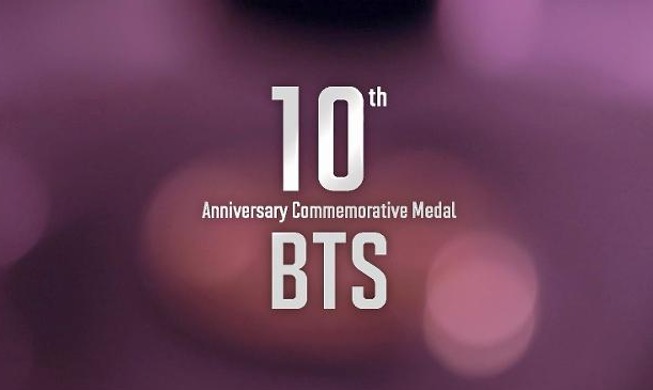 🎧 BTS by year's end to get official medal marking 10th anniversary of debut
