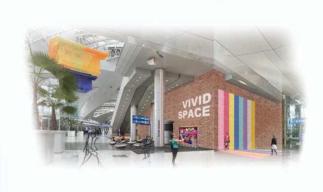 New hall at airport displays cultural content fused with advanced tech