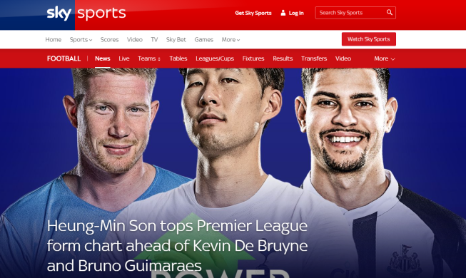 Spurs' Son Heung-min tops Sky Sports' EPL Power Rankings
