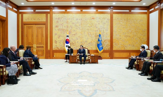Remarks by President Moon Jae-in at Meeting with Australian Foreign and Defense Ministers