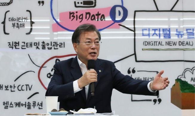 Remarks by President Moon Jae-in During Visit to Business in Digital Economy, Korean Version of New Deal