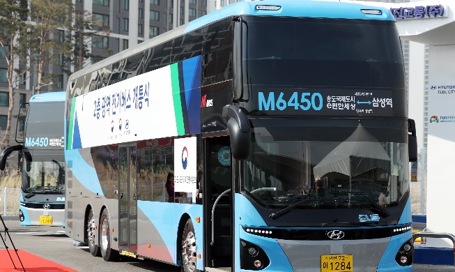 1st Korean-made double-decker electric bus to launch next week
