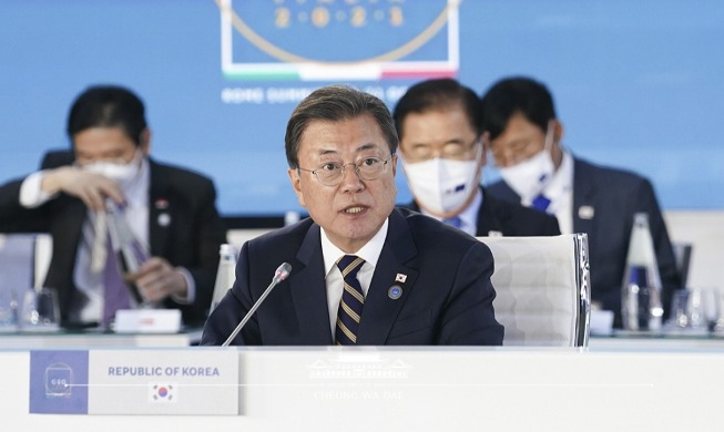 Remarks by President Moon Jae-in at Global Summit on Supply Chain Resilience