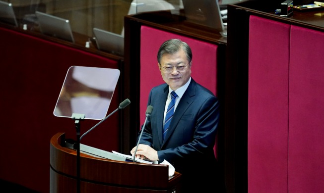 Address by President Moon Jae-in at National Assembly to Propose Government Budget for 2021