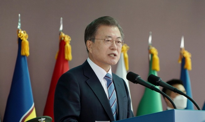 Address by President Moon Jae-in at 61st Commencement and Commissioning Ceremony for Republic of Korea Armed Forces Nursing Academy