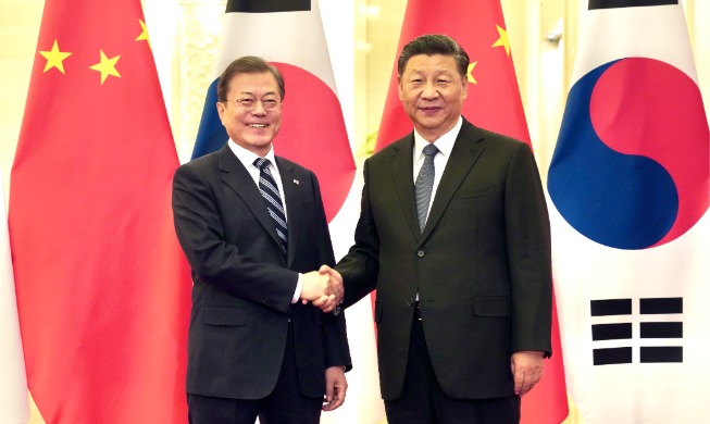 Korea, China agree to boost cooperation vs. COVID-19 outbreak