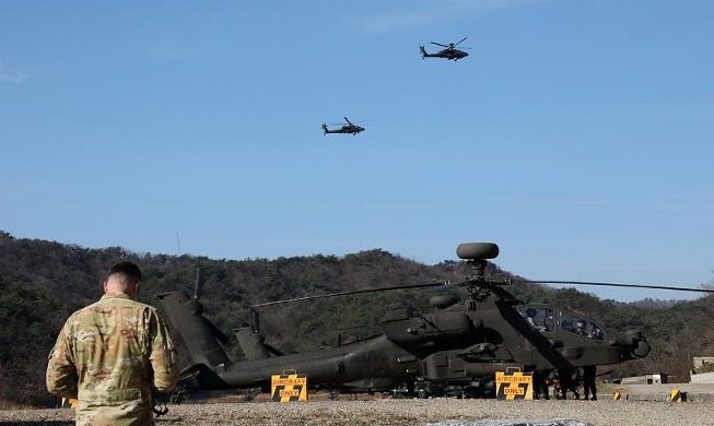 Joint military drill with US using Apache attack choppers