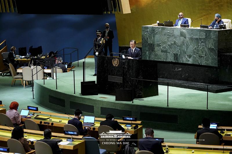 keynote speech at the 76th United Nations General Assembly at U.N.