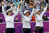 Korean female archers rejoice