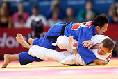 Judoka Kim Jae-bum competes at the final