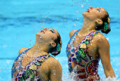 South Korean synchronized swimmers